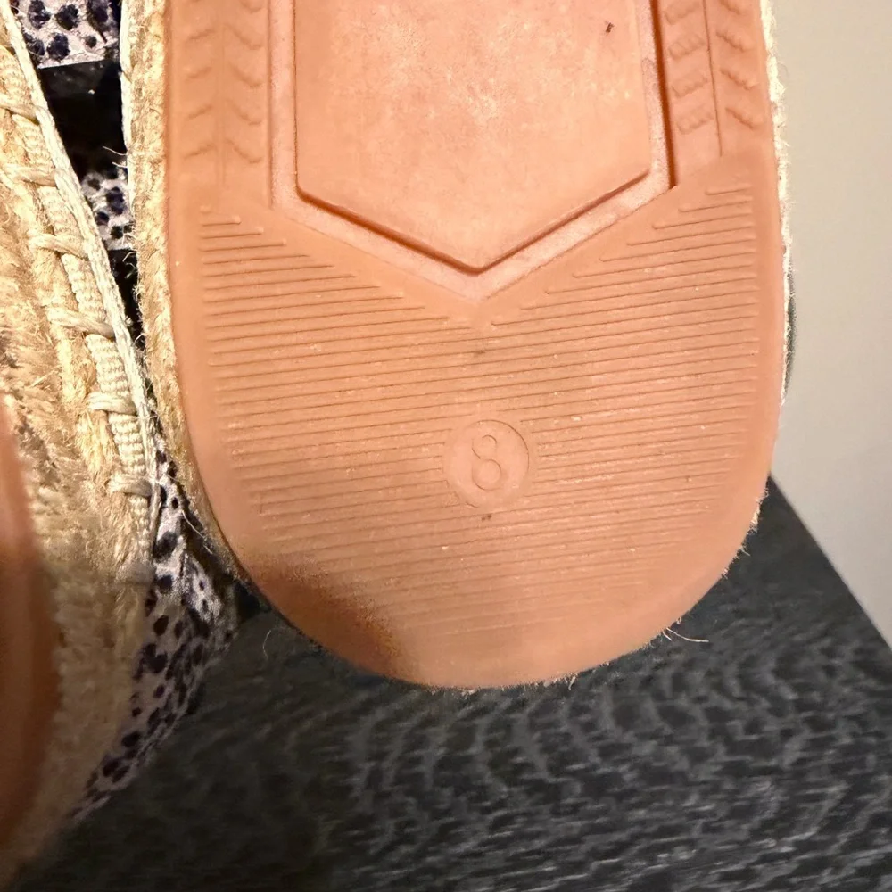Rebecca Minkoff Gilles Studded Espadrille Ankle Wrap Flats Sz 8